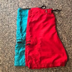2 Hurley  men’s bathing suits